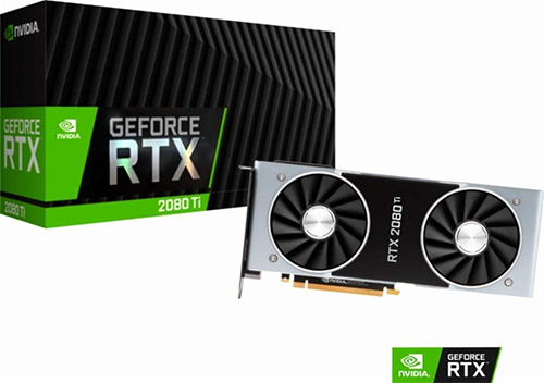 photo d'une carte graphique nvidia RTX 2080 TI